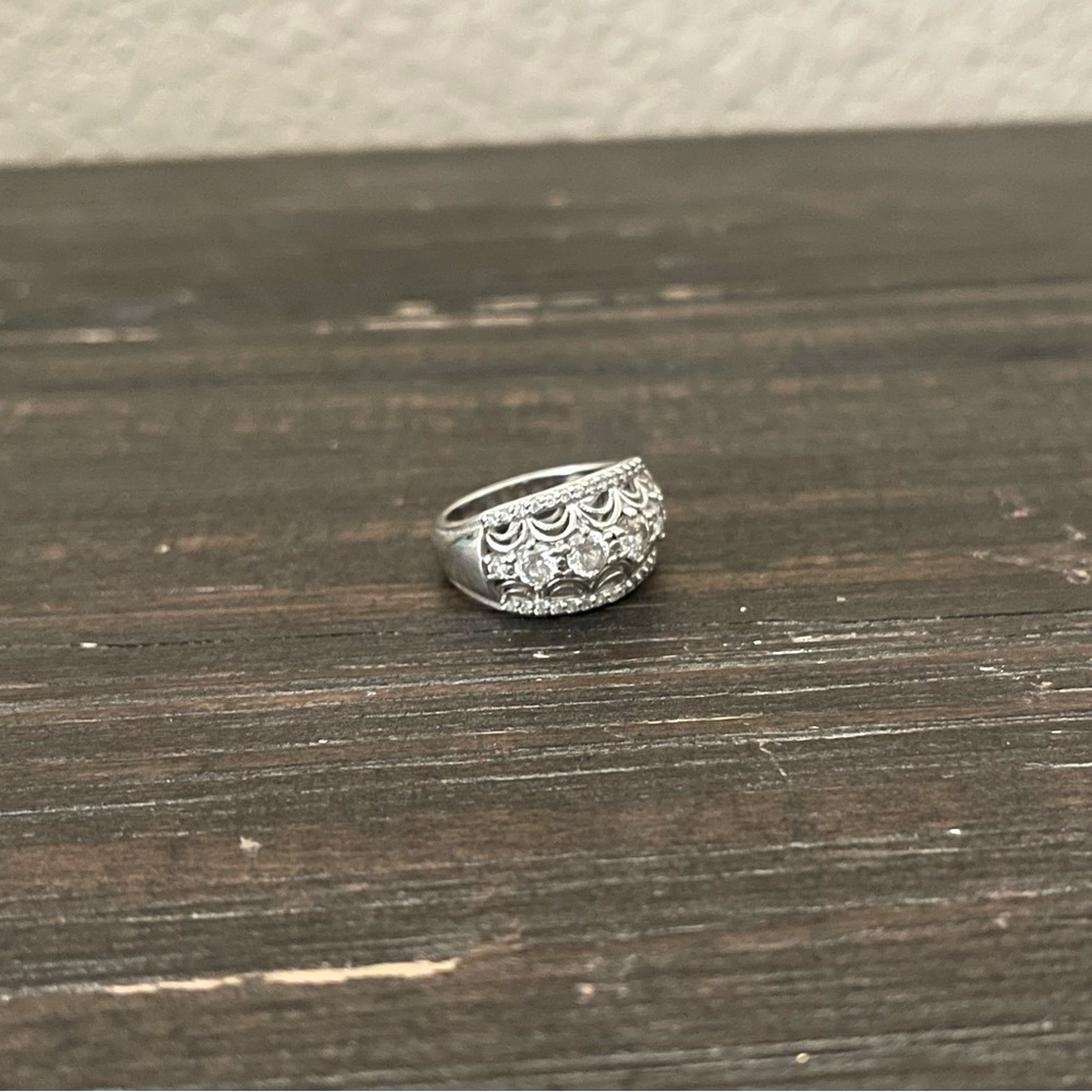 TACORI Vintage 925 Silver Diamonique ring